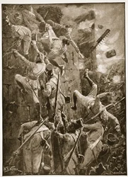 Die 5. Division stürmt die Wälle von San Vincente, Illustration aus 